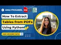 How to Extract Tables from PDF using Python NAR Housing Data