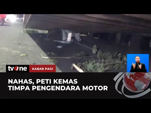 Tragis! Dua Orang Pemotor Tewas Tertimpa Peti Kemas