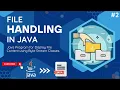 Java Program for Display File Content using Byte Stream Classes Java File Handling Program