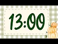 13 Minute Festive Fall Pumpkin Timer with Music for Classroom LoFi Beats Calm Harp Alarm at End