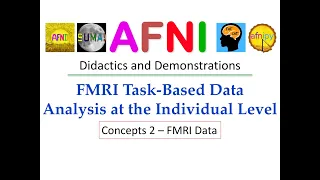 AFNI Academy AFNI Time Series Analysis part FMRI Data
