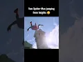 Download Lagu jumping of all 3 spidermens tommy , Andrew and tom spider man best swings scene#shorts #avengers
