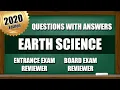 Entrance Exam Reviewer 2020 Common Questions with Answer in Science - Earth Science PART 1