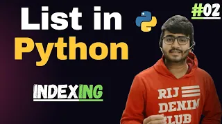 Indexing in List List in Python List in Python Tutorial 02 Code Marathi