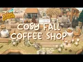 Cosy AUTUMNAL coffee shop build ACNH COLLAB Animal Crossing New Horizons