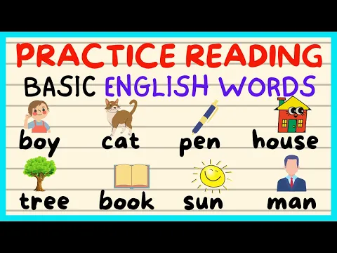 Download MP3 READING BASIC ENGLISH WORDS VOCABULARY / PRACTICE  TODAY FOR BEGINNERS