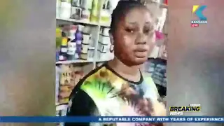 heavily endowed nice looking young lady caught by cctv stealing cosmetics at a shopping mall