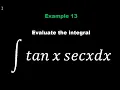 CALCULUS II Integration of Trigonometric functions Example 13
