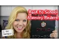 DIY Back To School Memory Binder