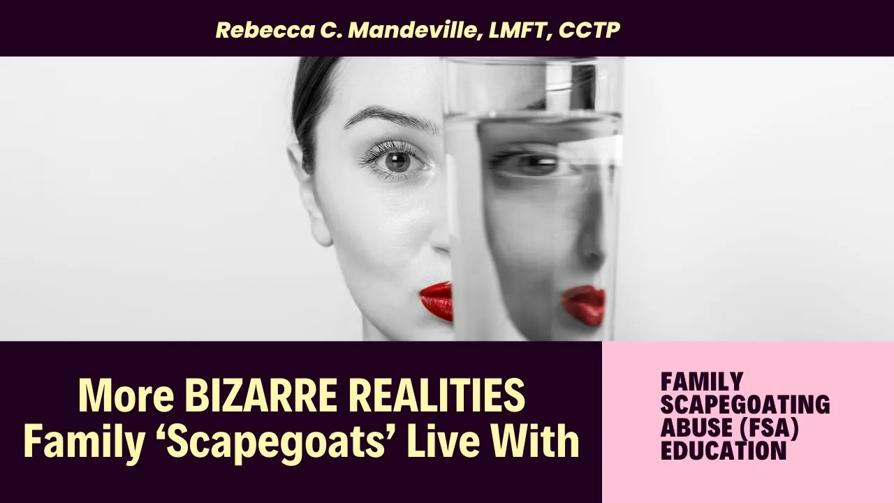 Bizarre Distorted Realities Family Scapegoats Live With  #toxicfamily #scapegoat #empath