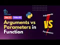 13 3 - Arguments vs Parameters in Function Python Bangla Tutorial