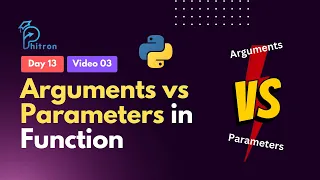 13 3 - Arguments vs Parameters in Function Python Bangla Tutorial