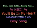 Lagu NIKI - You'll Be In My Heart | Karaoke Song With Lyrics - Female Key