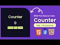 JavaScript Counter Project Simple and Easy Way with Free Source Code
