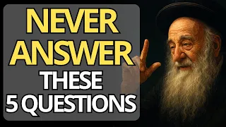 Don T Even Think Of Answering Jewish Wisdom 