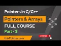 Pointers Arrays in Full Course - Pointers in for Beginners
