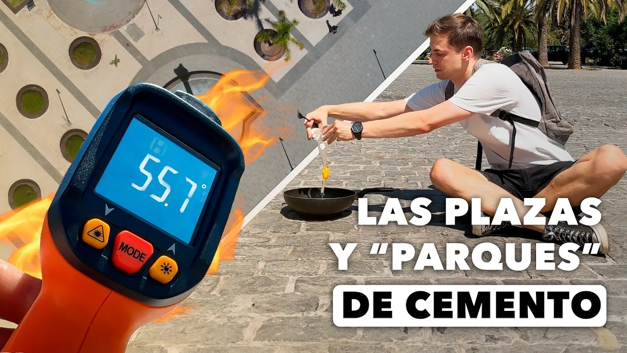 Así se seca el Gran Santiago: las plazas de cemento como nueva tendencia