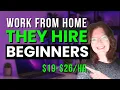 NO EXPERIENCE NOT CALL CENTER Easy Work From Home Jobs For Beginners Remote Jobs In Cali
