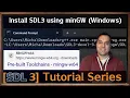 SDL3 Windows mingw Installation SDL3 Episode 2 6