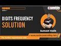 Digits Frequency Solution