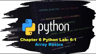 Principles of Programming Chapter 6 Python Lab 6-1 List Basics