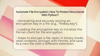 Automate File Encryption How To Protect Documents With Python - Python Code School