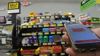 1st doordash at a dollar store using the red card