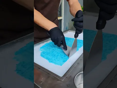 The Most Satisfying Blue Jelly Ice Cream 💙✨ #shorts #satisfying #icecream #asmr
