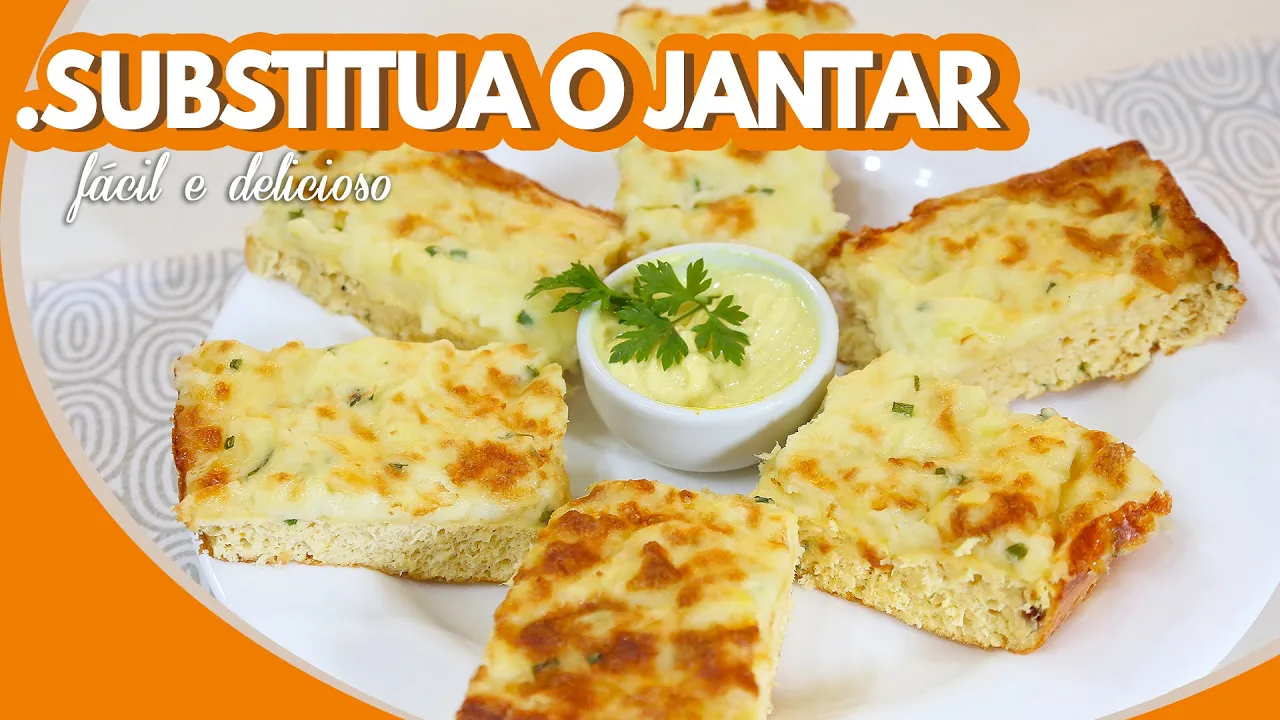 SUBSTITUA O JANTAR! Sem trigo e pouco carboidrato - FÁCIL, RÁPIDO E SAUDÁVEL