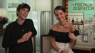 the french dispatch timothee chalamet u0026 lyna khoudri interview englisch english 2021