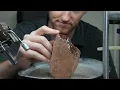 Faceting My Largest Gemstone Yet A Massive Pear Cut Quartz