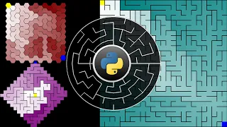 11 Algorithms to Generate Mazes python