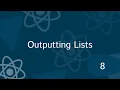 Full React Tutorial - Outputting Lists map function in js render array elements using map