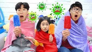 感冒的 Boram＆冰淇淋的故事 😷🍦