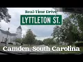 Historic Camden South Carolina Driving Lyttleton Street Real-Time 4K Dashcam Tour Small Town SC
