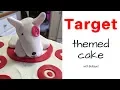 Target Themed Cake with Bullseye