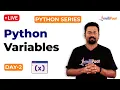 Python Series Day 2 Python Variables What Is Tokens In Python Python Training Intellipaat