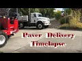 TIMELAPSE Delivering Heavy Paver Pallets in Seattle