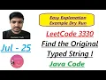 Find the Original Typed String I Leetcode 3330 Java Code Developer Coder