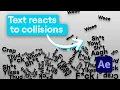 Make Your Text React to Collisions in After Effects Newton Expressions Tutorial