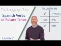 Spanish Verbs in Future Tense The Language Tutor Lesson 51