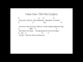 Lagu How Can I Tell Her (lobo) Easy Guitar