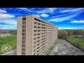 Creepy Abandoned Building in Cleveland with Burned Cars Inside