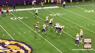 DandyDon s LSU Practice April 12 2022 - Indoor Practice Nice Perspective from Cat Walk