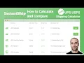 Calculate Shipping Rates for UPS and USPS in Less than 1 Minute