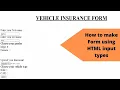 How to make Form using HTML Forms input types attribute ACHIN CLASSES