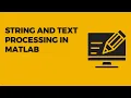 Text Processing in MATLAB