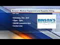 Workers Wanted Binson s Medical Equipment and Supplies is hiring