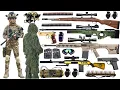 Download Lagu Special police weapon toy set unboxing, Sniper rifles such as MSR, M-200, AMR, M14, AWM, 98K,Barrett