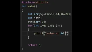 Accessing array element using pointers